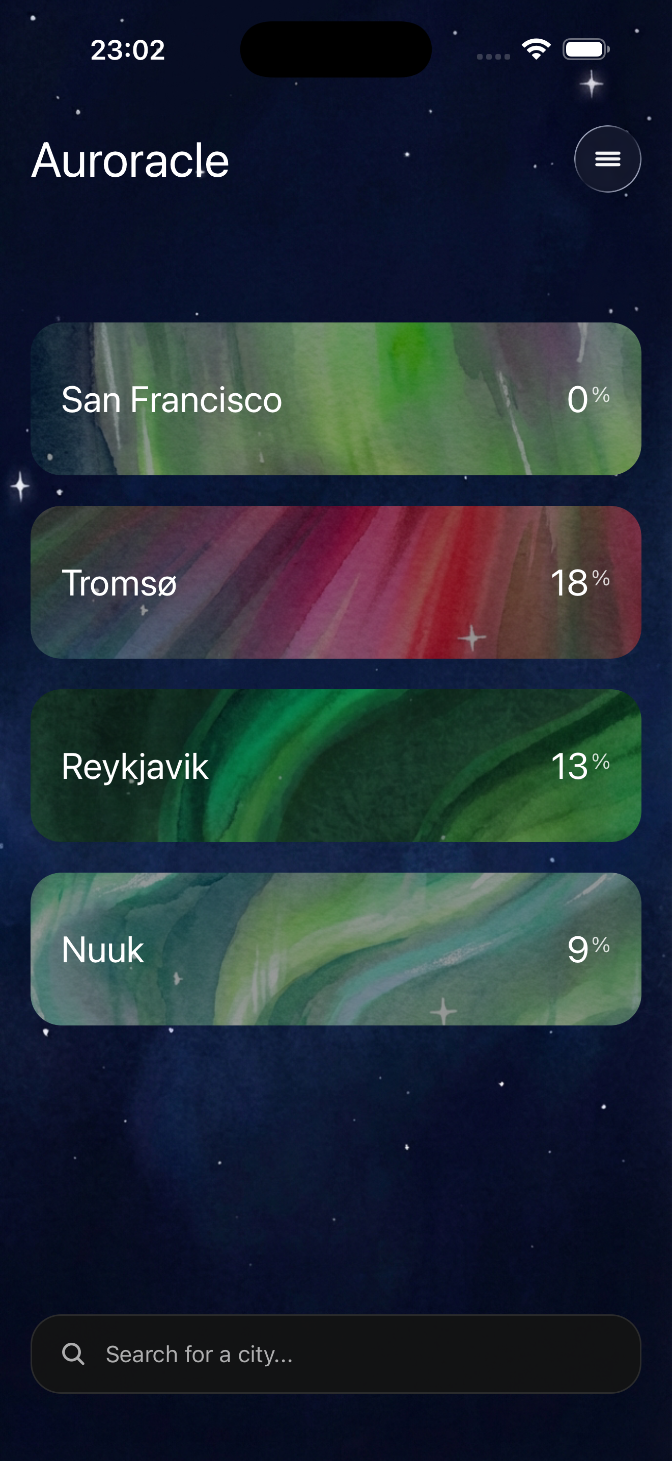 Auroracle app preview placeholder 2